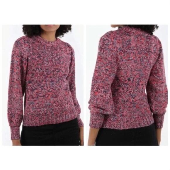 525 America Melange Blouson-sleeve sweater in poppy multi - Picture 2 of 9